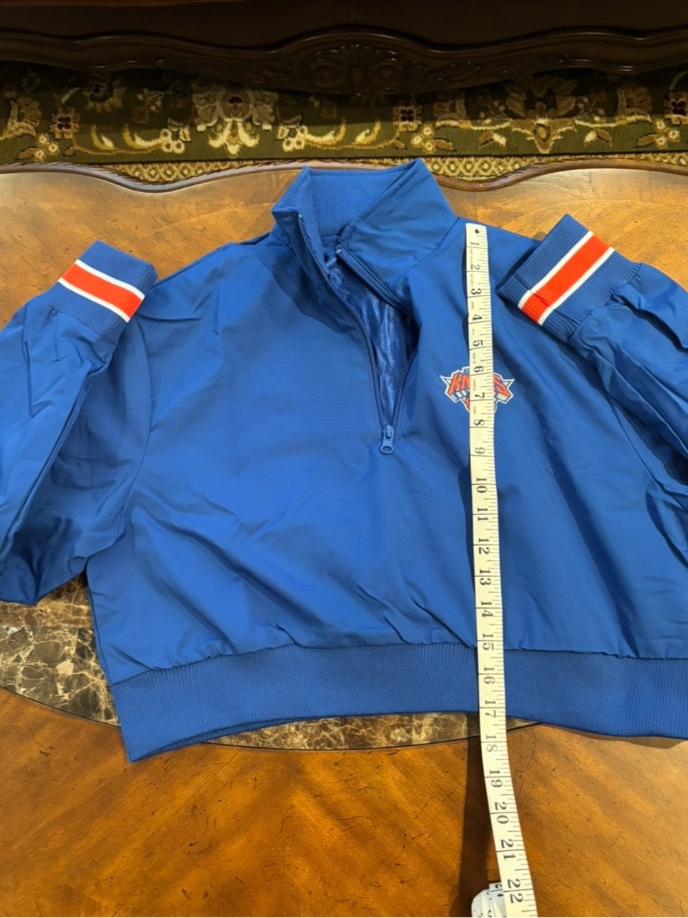 Women’s New York Knicks Lightweight Pullover 1/4 Zip Cropped Jacket Size Small - Picture 5 of 6